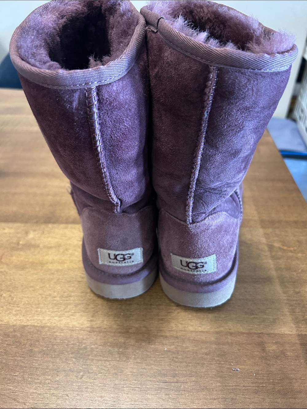 UGG Kids Tall Suede Boot in Plum